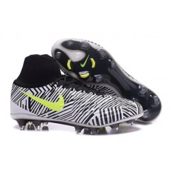 2016 Scarpe Nike Magista Obra II FG - Uomo - Nero Bianco Giallo