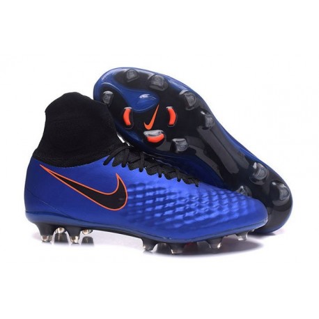 2016 Scarpe Nike Magista Obra II FG - Uomo - Blu Nero Arancione