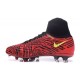 Nuove SCARPE NIKE Magista Obra II FG Nero Rosso Giallo