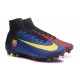 Scarpa da calcio Nike Mercurial Superfly V FG Uomo Barcelona FC Blu Rosso Giallo Nero