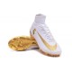 Scarpa da calcio Nike Mercurial Superfly V FG Uomo Real Madrid FC Bianco Oro