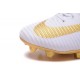 Scarpa da calcio Nike Mercurial Superfly V FG Uomo Real Madrid FC Bianco Oro