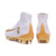 Scarpa da calcio Nike Mercurial Superfly V FG Uomo Real Madrid FC Bianco Oro