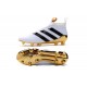 Nuovi Scarpette da Calcio Adidas Ace 16+ Purecontrol FG / AG Bianco Oro Nero