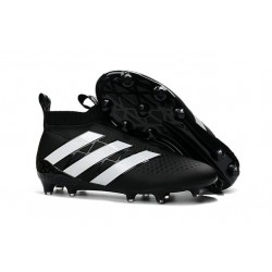 Nuovi Scarpette da Calcio Adidas Ace 16+ Purecontrol FG / AG Nero Bianco