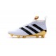 Nuovi Scarpette da Calcio Adidas Ace 16+ Purecontrol FG / AG Bianco Oro Nero