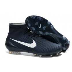 2015 SCARPE CALCIO NIKE Magista Obra FG Ciano Bianco