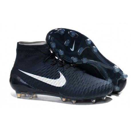 2015 SCARPE CALCIO NIKE Magista Obra FG Ciano Bianco