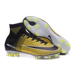 Scarpa da calcio Nike Mercurial Superfly V FG Uomo Giallo Nero Bianco