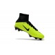 2017 Nuove Scarpa da calcio Nike Mercurial Superfly V FG Volt Nero