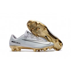 Nuovi Scarpini Calcio - Nike Mercurial Vapor 11 FG CR7 Vitórias Bianco Oro Nero