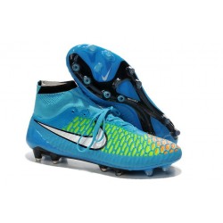 2015 SCARPE CALCIO NIKE Magista Obra FG Blu Rosso Verde Nero