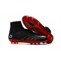 Nuove SCARPE NIKE HyperVenom Phantom II FG Jordan Nero Rosso Bianco