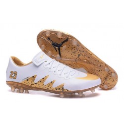 Scarpa da calcio Nike HyperVenom Phinish II FG Uomo Jordan Bianco Oro