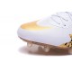 Scarpa da calcio Nike HyperVenom Phinish II FG Uomo Jordan Bianco Oro
