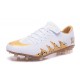 Scarpa da calcio Nike HyperVenom Phinish II FG Uomo Jordan Bianco Oro