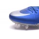 Scarpa da calcio Nike HyperVenom Phinish II FG Uomo Jordan Blu Argento