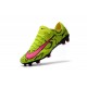 Scarpe Da Calcio Nike Mercurial Vapor XI Tech Craft FG Pelle di serpente Giallo Rosa