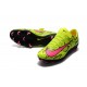 Scarpe Da Calcio Nike Mercurial Vapor XI Tech Craft FG Pelle di serpente Giallo Rosa