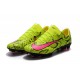 Scarpe Da Calcio Nike Mercurial Vapor XI Tech Craft FG Pelle di serpente Giallo Rosa