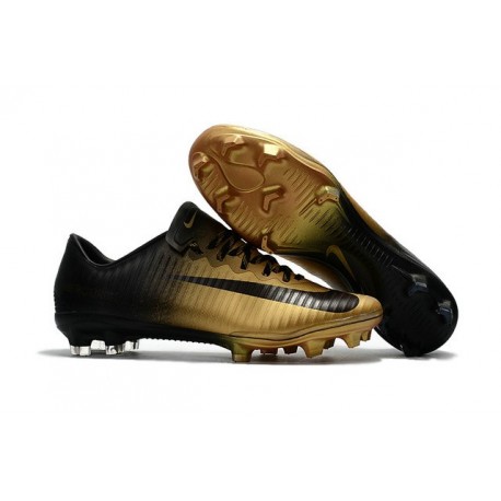 Scarpe Calcio Nike Mercurial Vapor 11 FG CR7 Oro Nero