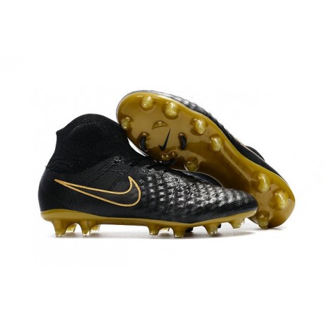 Nuova Nike Magista Obra II FG 2017 Scarpe da Calcio Oro Nero