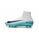 2017 Nuove Scarpe da calcio Nike Mercurial Superfly V FG Bianco Blu Nero