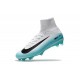 2017 Nuove Scarpe da calcio Nike Mercurial Superfly V FG Bianco Blu Nero