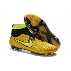 Scarpe calcio Nike Magista Obra FG - Uomo - Oro Volt Nero