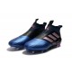 2017 Scarpe da Calcio Adidas ACE 17+ Purecontrol FG Nero Bianco Blu