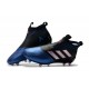 2017 Scarpe da Calcio Adidas ACE 17+ Purecontrol FG Nero Bianco Blu