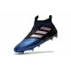 2017 Scarpe da Calcio Adidas ACE 17+ Purecontrol FG Nero Bianco Blu