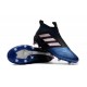 2017 Scarpe da Calcio Adidas ACE 17+ Purecontrol FG Nero Bianco Blu