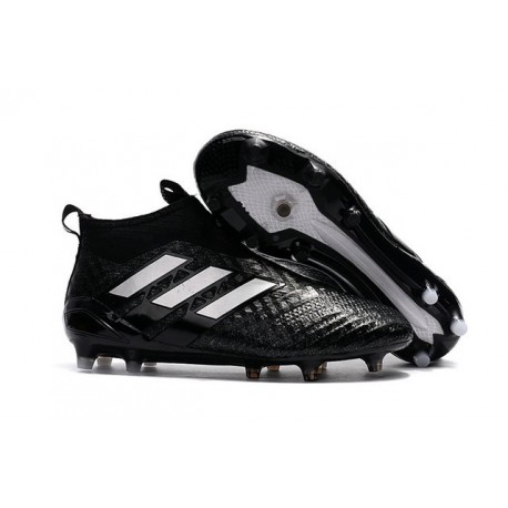 Scarpette da Calcio Adidas Ace 17 PureControl FG Nero Bianco