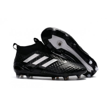 Scarpette da Calcio Adidas Ace 17+ PureControl FG Nero Bianco