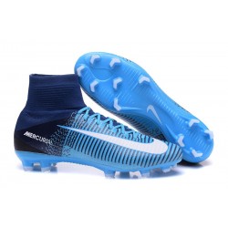 Scarpa da calcio Nike Mercurial Superfly V Tech Craft FG ACC Blu bianco