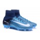 Scarpa da calcio Nike Mercurial Superfly V Tech Craft FG ACC Blu bianco