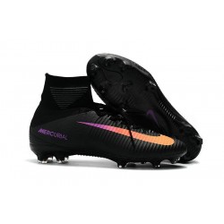 La Scarpa da Calcio Nike Jr. Mercurial Superfly V Firm Ground Noir Orange Violet