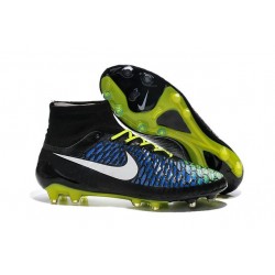 2015 SCARPE CALCIO NIKE Magista Obra FG Nero Blu Volt