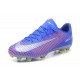 Nike Mercurial Vapor XI FG Scarpe Uomo Terreni Compatti Argento Blu Rosa