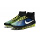 2015 SCARPE CALCIO NIKE Magista Obra FG Nero Blu Volt