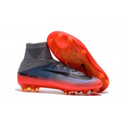 Scarpa da calcio Nike Mercurial Superfly V CR7 FG Grigio Cool Metallic Hematite Grigio Lupo