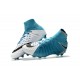 Nuove Scarpe Nike Hypervenom Phantom 3 DF FG Bianco Nero Blu Photo