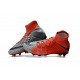 Scarpini Calcio Nike Hypervenom Phantom 3 DF FG ACC Grigio Lupo Viola Dynasty Arancione Max