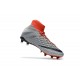 Scarpini Calcio Nike Hypervenom Phantom 3 DF FG ACC Grigio Lupo Viola Dynasty Arancione Max