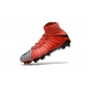 Scarpini Calcio Nike Hypervenom Phantom 3 DF FG ACC Grigio Lupo Viola Dynasty Arancione Max