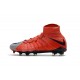 Scarpini Calcio Nike Hypervenom Phantom 3 DF FG ACC Grigio Lupo Viola Dynasty Arancione Max