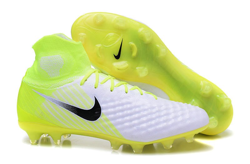 Nuove Scarpe da Calcio Per Terreni Nike Magista Obra 2 FG Verde Bianco Nero Volt