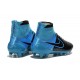 Nuove Nike Magista Obra Fg, Scarpe da calcio uomo Pelle NeroTurchese Blu Laguna