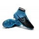 Nuove Nike Magista Obra Fg, Scarpe da calcio uomo Pelle NeroTurchese Blu Laguna
